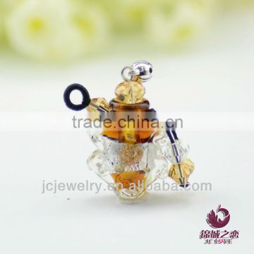 murano glass Bottle Semi-finished products Pendant necklace