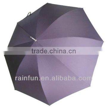 No rusty customize color solid pongee with UV coating golf cart umbrellas