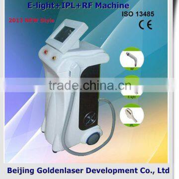 www.golden-laser.org/2013 New style E-light+IPL+RF machine ultrasonic skin cleaner