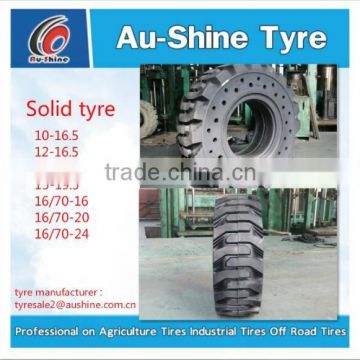 China manufacturer forklift solid tyre/solid tyre 15-19.5