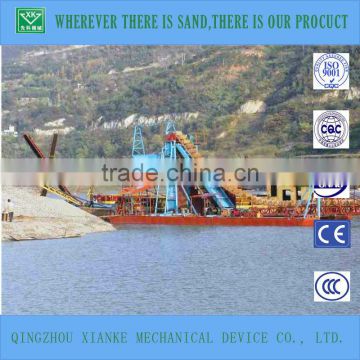 river sand dredging and maintance bucket chain gold dredger, sand mining machine for sale