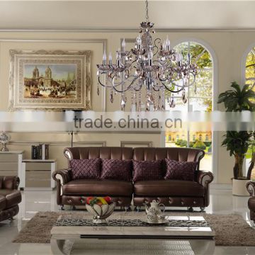 2015 home living room furniture leather sofa