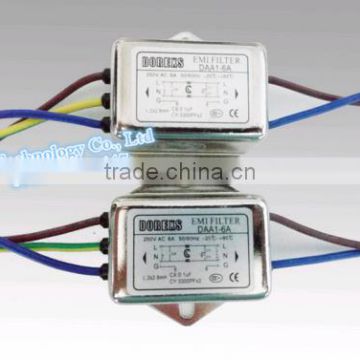 Filter DAA1-3A / DAA1-6A AC single-phase power supply filter EMI Power Line Filter 220V 50/60HZ In stock~