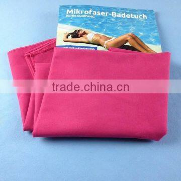 Polyester Polyamide Suede Fabric Microfiber Towel Beach