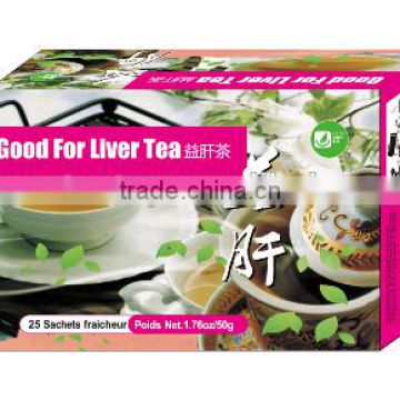 Liver protecting tea teabags of herbal tea FDA approved private label tea