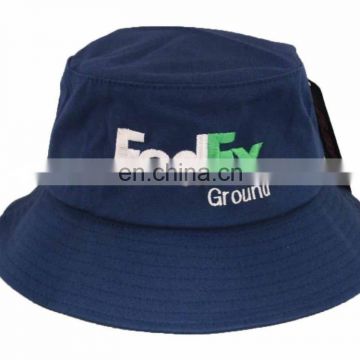 Superior Quality Cheap Navy Blue Fedex Custom Made Reversible Quality Fabric Bucket Hats