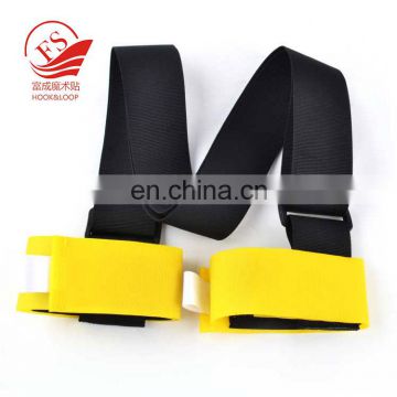 Ski and Pole Carry Sling Strap Thick and Strong Ski Shoulder Carrier Sling Straps with  Cushioned Magic Sticker