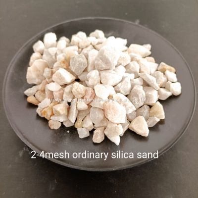 Corrosion Resistance Ordinary Silica Sand Quartz Sand SIO 99.9% 2-4mesh