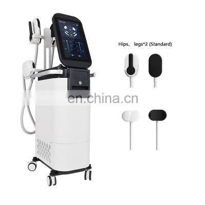 Non-surgical 4 Handles Electromagnetic Muscle Stimulator Fat Burning RF EMS Body Shaping Machine