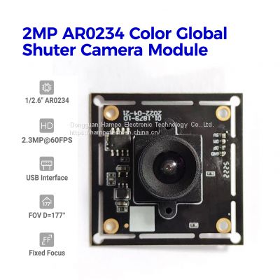 2.3MP AR0234 Color Global Shutter USB Camera Module