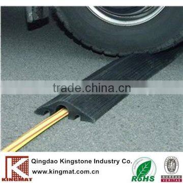 One channel roadway solid rubber cable tray for traffic