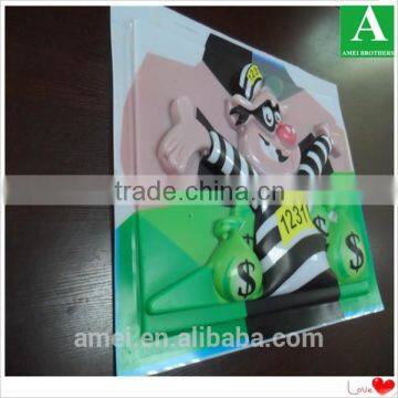 OEM formed thick pc plastic cartoon advertising display