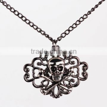 Promotional High Quality Metal Skull Charm Young Student Necklaces