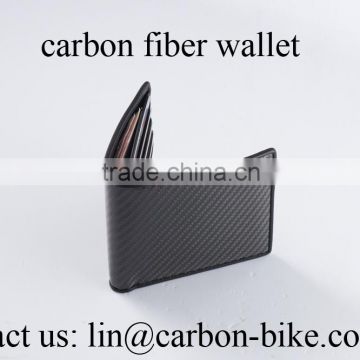 MeyerGlobal China Factory price first model carbon fiber material design custom wallet 3k glassy finished business men's wallets
