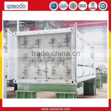 40ft 6 tubes CNG tube skid for high pressure helium gas