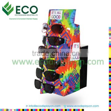 POS Advertising Counter Top Cardboard Display Stands For Sunglasses