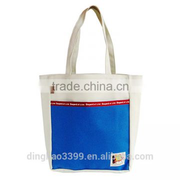 Environment Friendly Canvas Shopping Bags Cute Little Fresh Canvas Bag Cartoon Hand Carry Bag