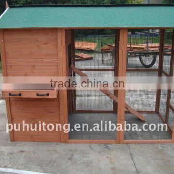 outdoor wooden chicken coop