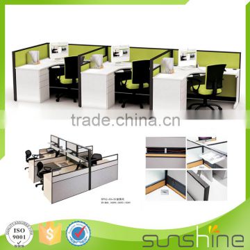 Sunshine Office Furniture Sapce Saving Workstation For Small Office With Glass Partition Design From China