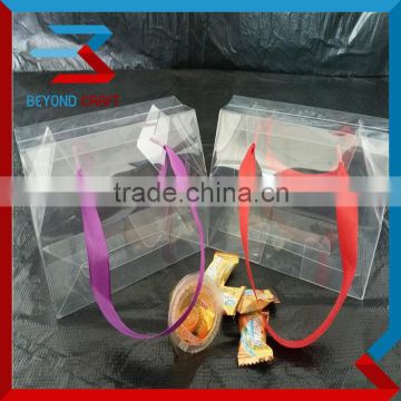 foldable clear pvc package box clear plastic packaging box candy box