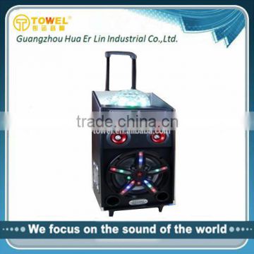 Professional dual 10/12 inches subwoofer speaker 2.0 active speaker portable wireless bluetooth speaker