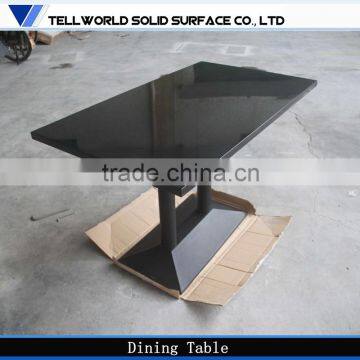 Modern restuarant high quality artificial stone dining table stylish designs