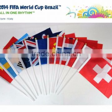 world cup fans hand flag