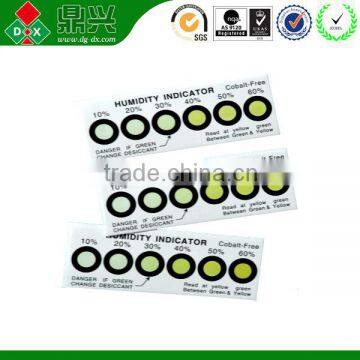 Eco-friendly Changeble Humidity Indicator Card, Humidity Sensor Card