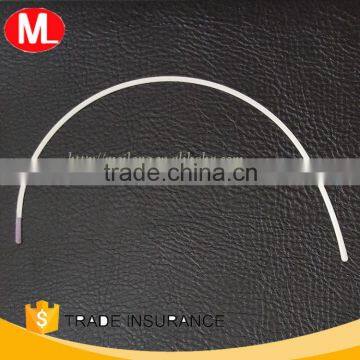 Stainless steel/nylon coated bra underwires