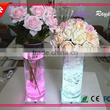 4 inch led multicolor wedding centerpieces table decoration wholesale led light base for event decoration