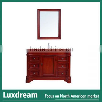 Classic 48" wooden stain bathroom vanity china wholesale