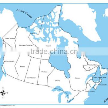 Labeled Canada Control Map