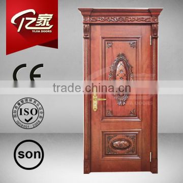 China manufacture solid wood arch door