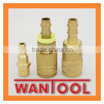 taizhou 1/4body USA INDUSTRIAL TYPE (MILTON)2 pcs brass PUSH-ON HOSE coupler/adapter fit for pneumatic part