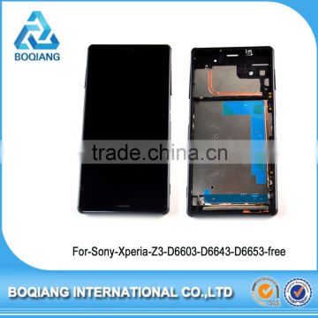 LCD Touch Screen with Digitizer assembly frame For Sony Xperia Z3 phone