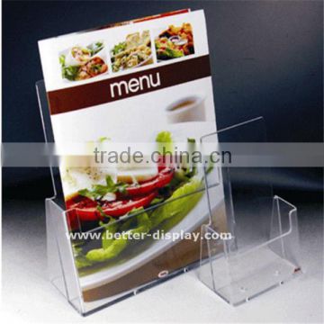 clear acrylic table menu stand a5