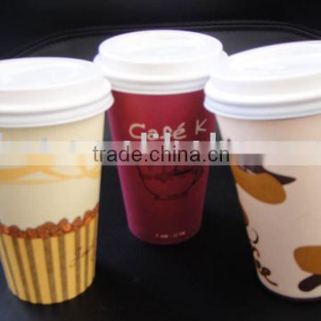 hot coffee paper cup with lids/drinking cup with lid