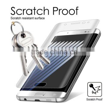 HUYSHE cell phone use screen guard for Samsung Galaxy Note 7 PET screen protector 9h tempered glass