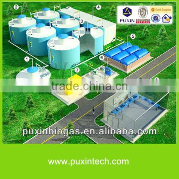 cow dung biogas power plant