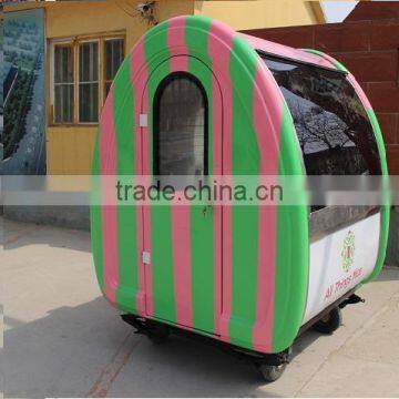 mobile hand push coffee carts