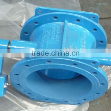 Tilting check valve with counter weight