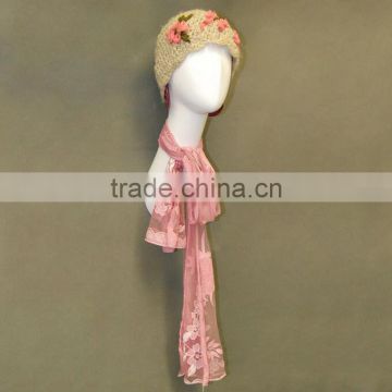 New design Wall mounted mannequin head for hat and scarf and wig display