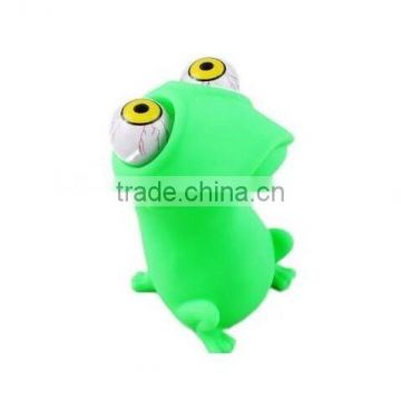 custom make plastic toy frog popeye stress toys,customized plastic popeye frog toys