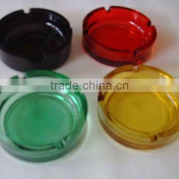 Nice design crystal clear / colored glass ashtray