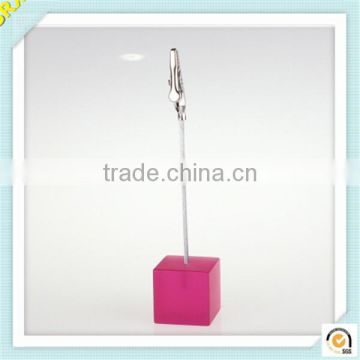 Alibaba new FASHION cube memo clip gift ,small plastic memo holder clip,OEM fashion plastic memo clips maker