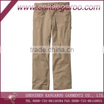 Men's 100%cotton solid color cargo pants