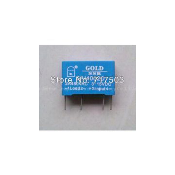 PCB small solid state relay single-in-line SAI4002D DC to AC 2A SSR input 3-15v or 15-28v output 40-480V