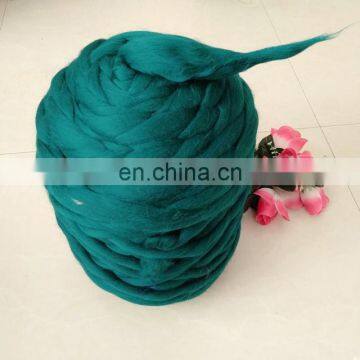 GZ1007- China suppliers fancy merino wool arm hand knitting thick felt 100% super chunky alpaca 21 micron cone wool yarn