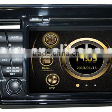 Manufacture touch screen Dual zone wince car media for Honda 2014 City(left) with GPS/BT/Radio/SWC/Virtual 6CD/3G /ATV/iPod