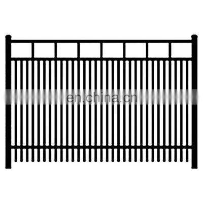 hot sale Xinhai #24 H 5 ft * W 6 ft Galvanized and power coated steel ornamental fence panel